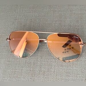 High Key Mini Sunglasses in Rose Gold